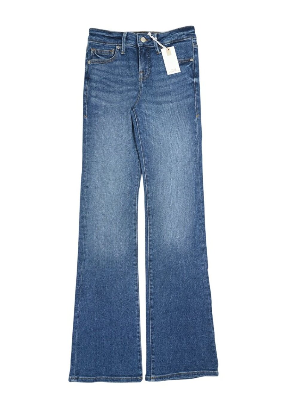 Good American Good Low Rise Bootcut Jeans in Blue